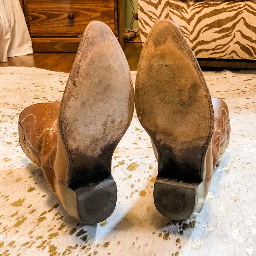 Justin Women's Golden Saltillo Boots L4954; 9 C - Picture 4 of 4